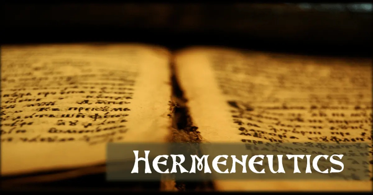 TH&Ocirc;NG DIỄN THẦN HỌC - HERMENEUTIC